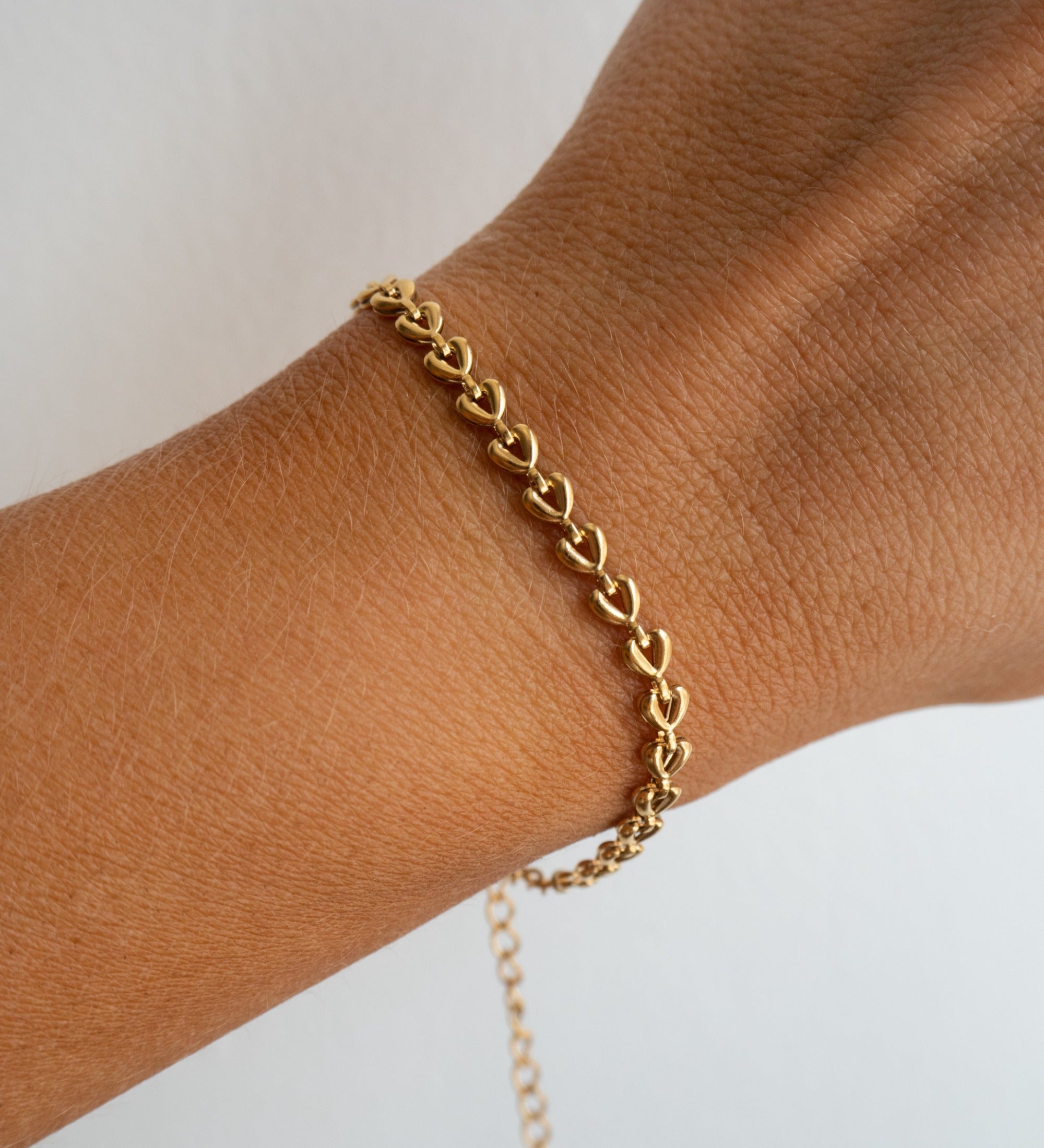 Kendra - Goldes Herz Kettenarmband