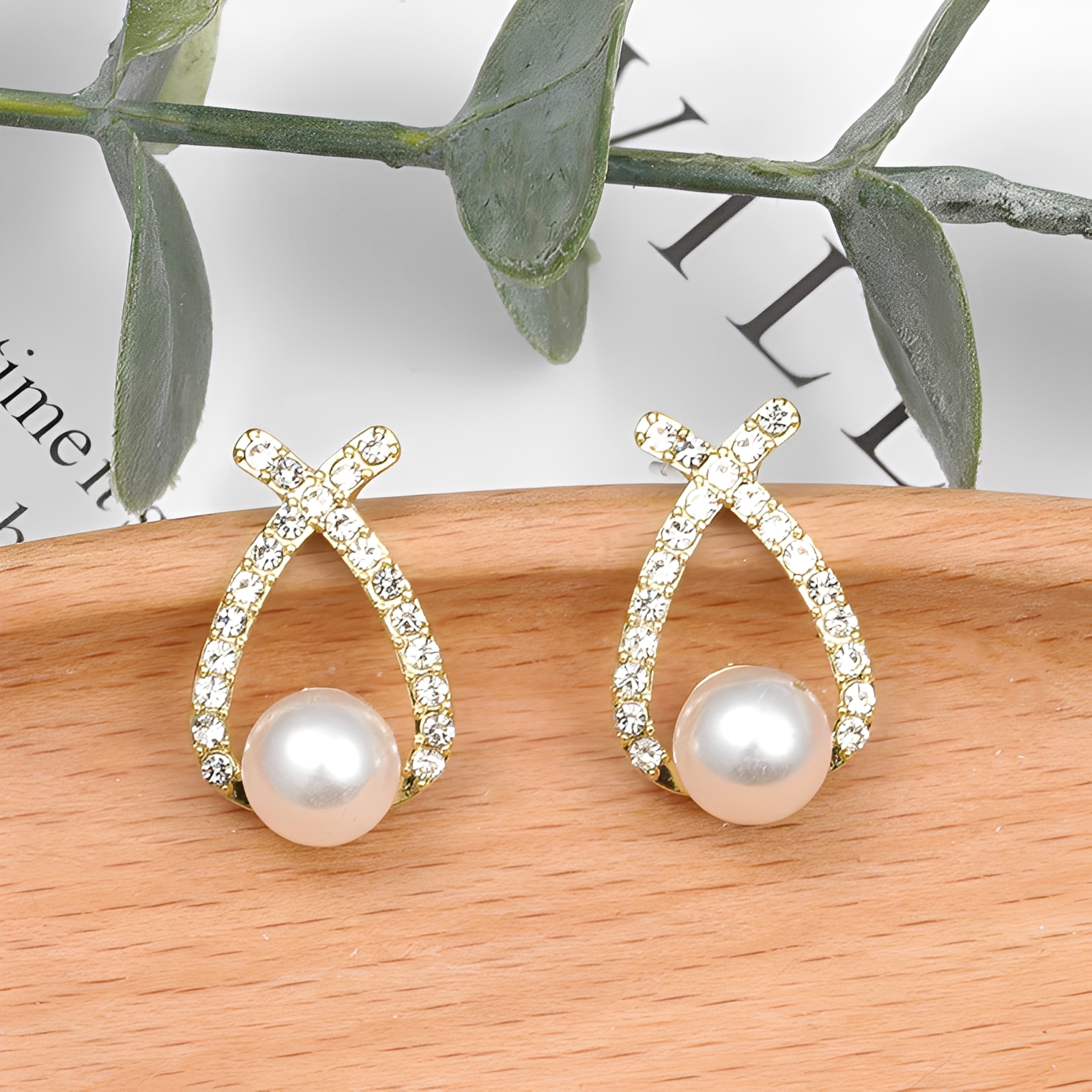 Sonia – Ohrringe Perlen mit Diamanten