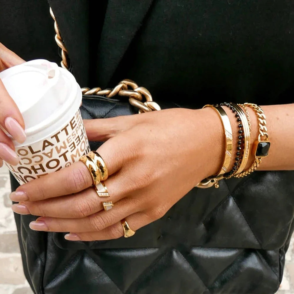 Zelle – Elegante Goldring