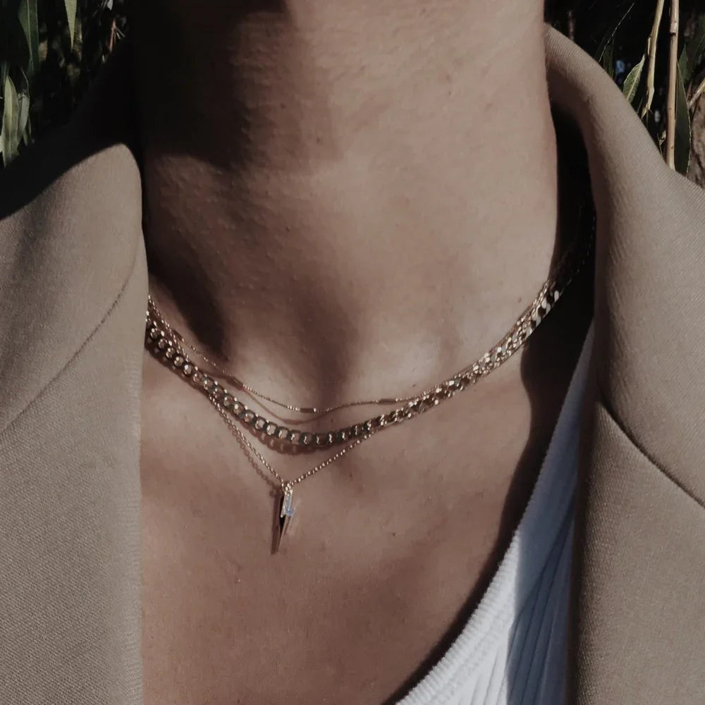 Auriane – Kette Gliederkette mit Flachen Gliedern