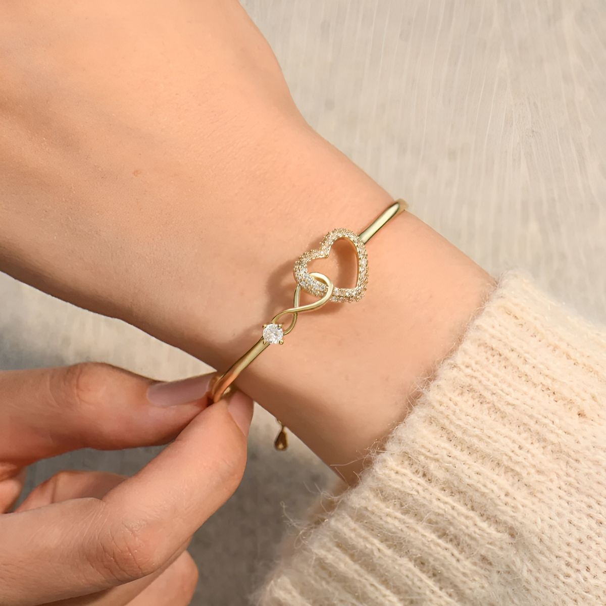 Ayumi – Armband Mutter und Tochter Unendlich Gold