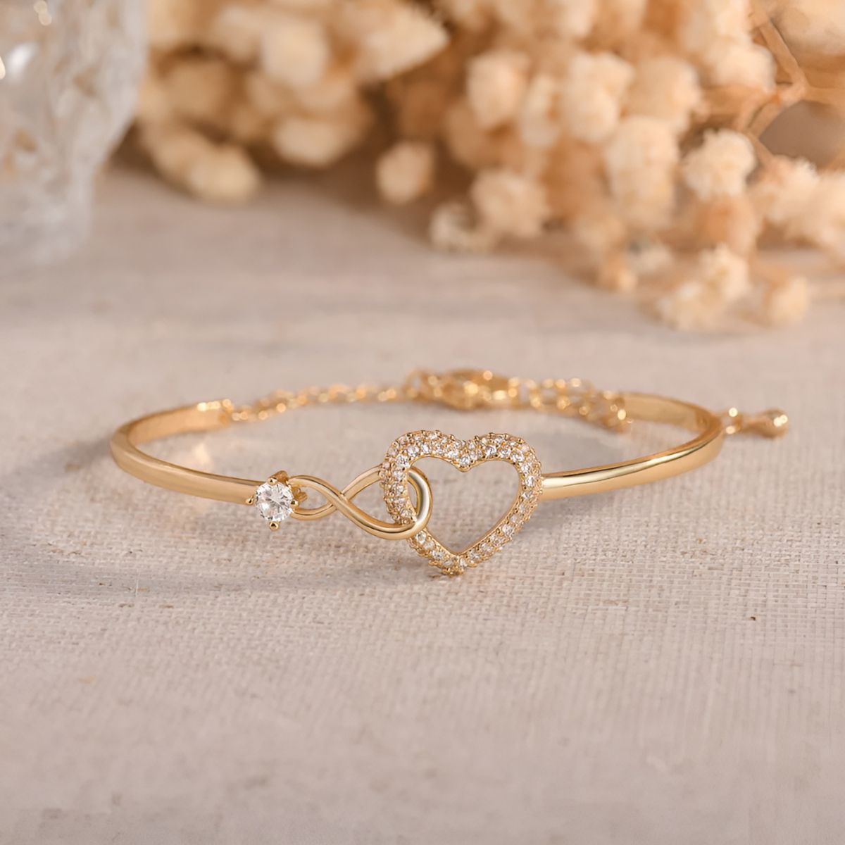 Ayumi – Armband Mutter und Tochter Unendlich Gold