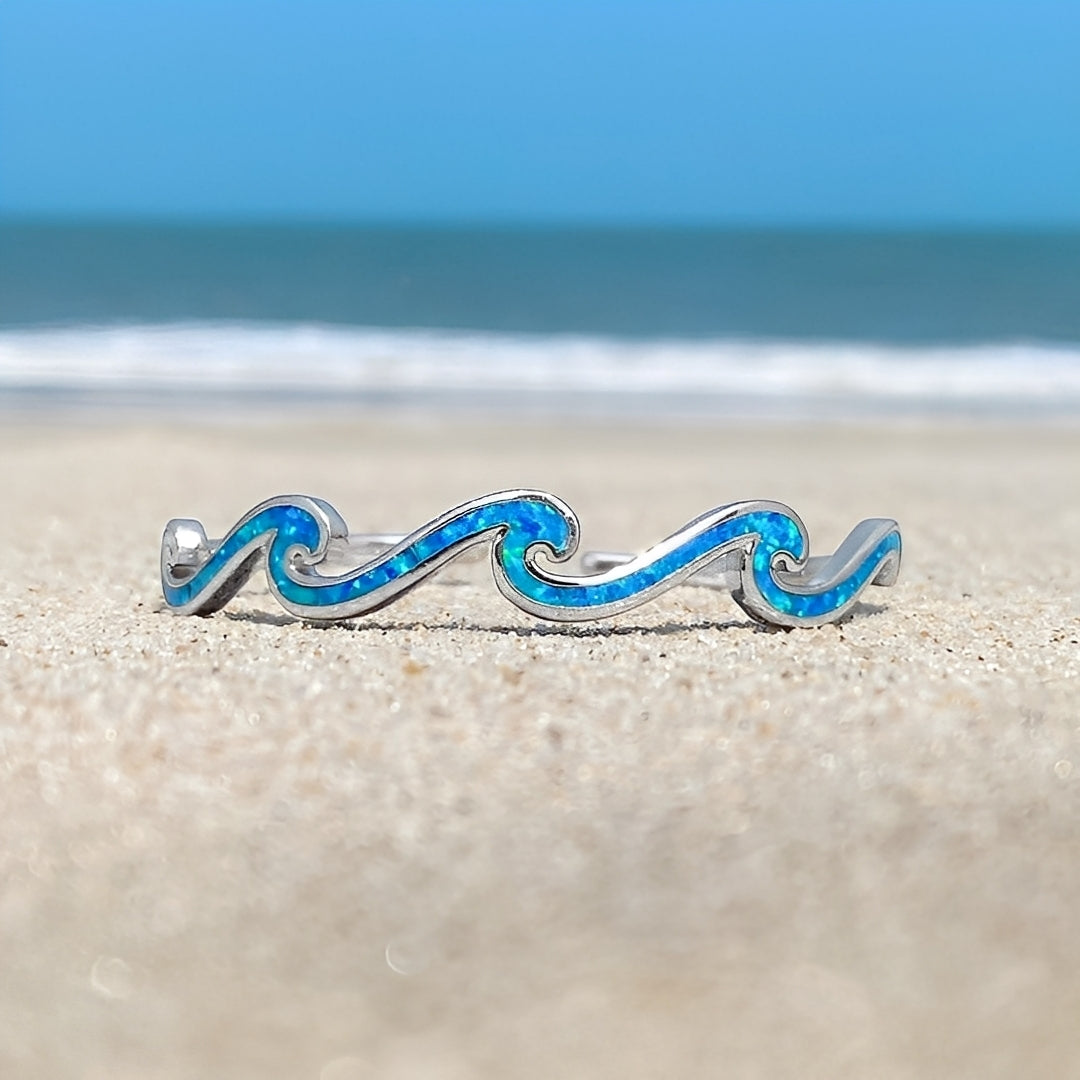 Naya – Armband Wellen aus Opal & Silber