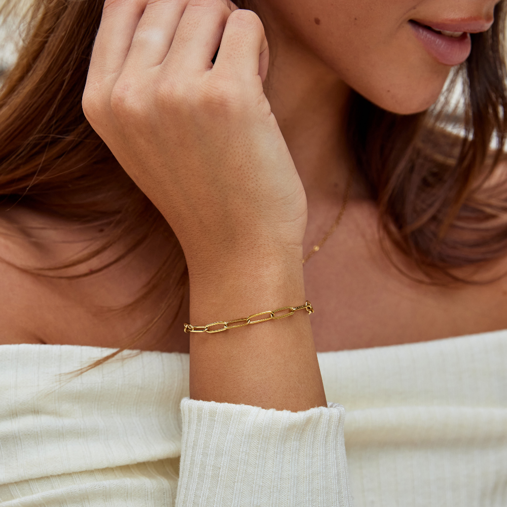 Hyeri – Armband Gliederkette Goldfarben