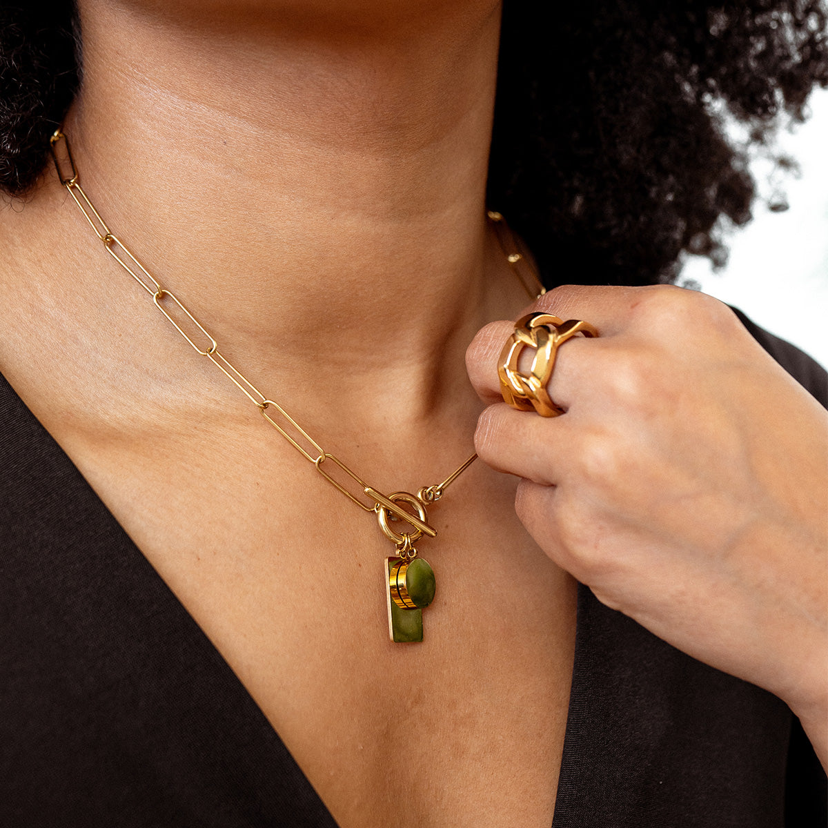 Brianna – Bague Doppel Maillon