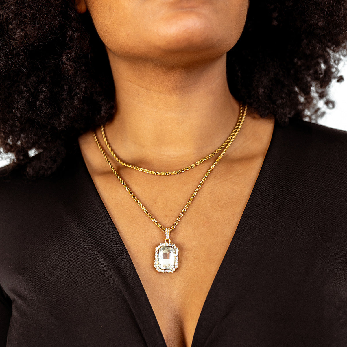 Sofia – Collier Kette Seil Gold