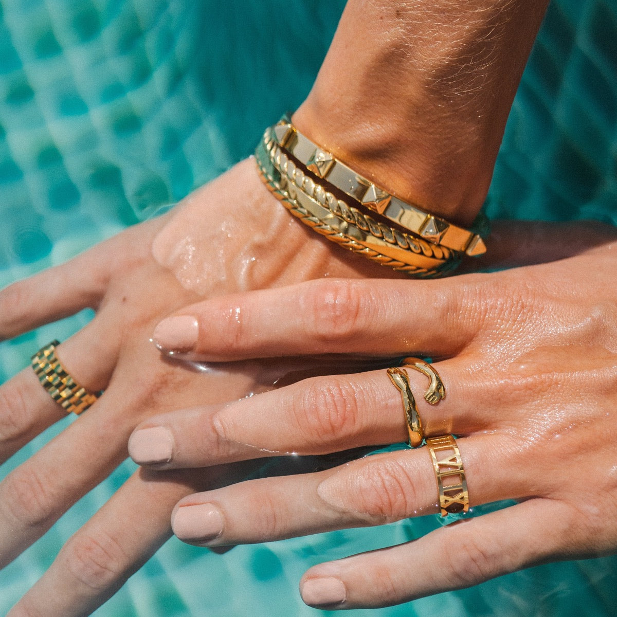 Anaya – Armband Armblatt Geflochten