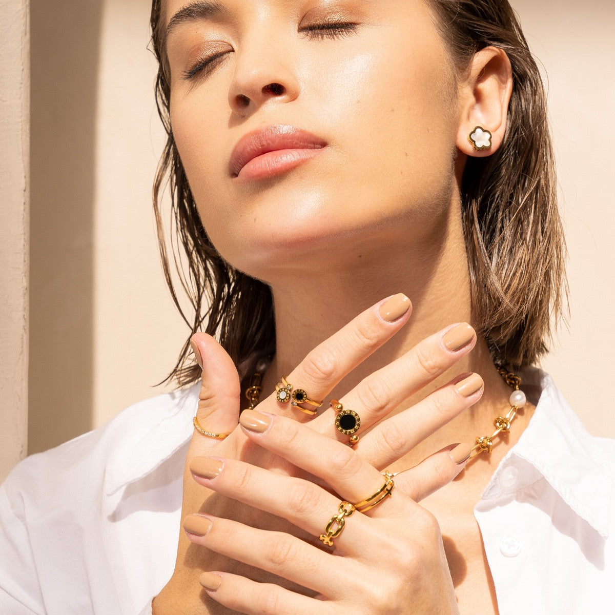 Palermo – Verstellbarer Ring in Gold