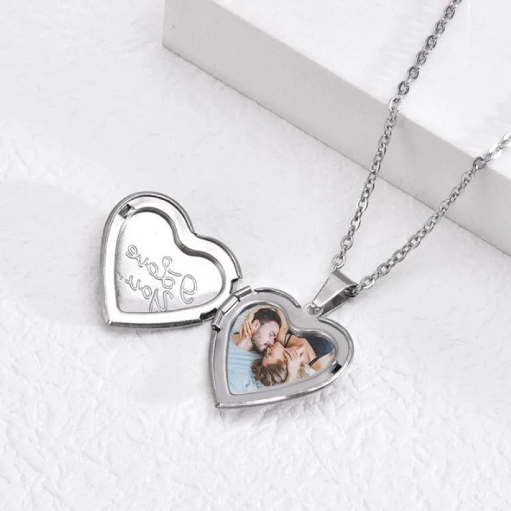 Herz Medaillon Halskette - Antike Medaillon