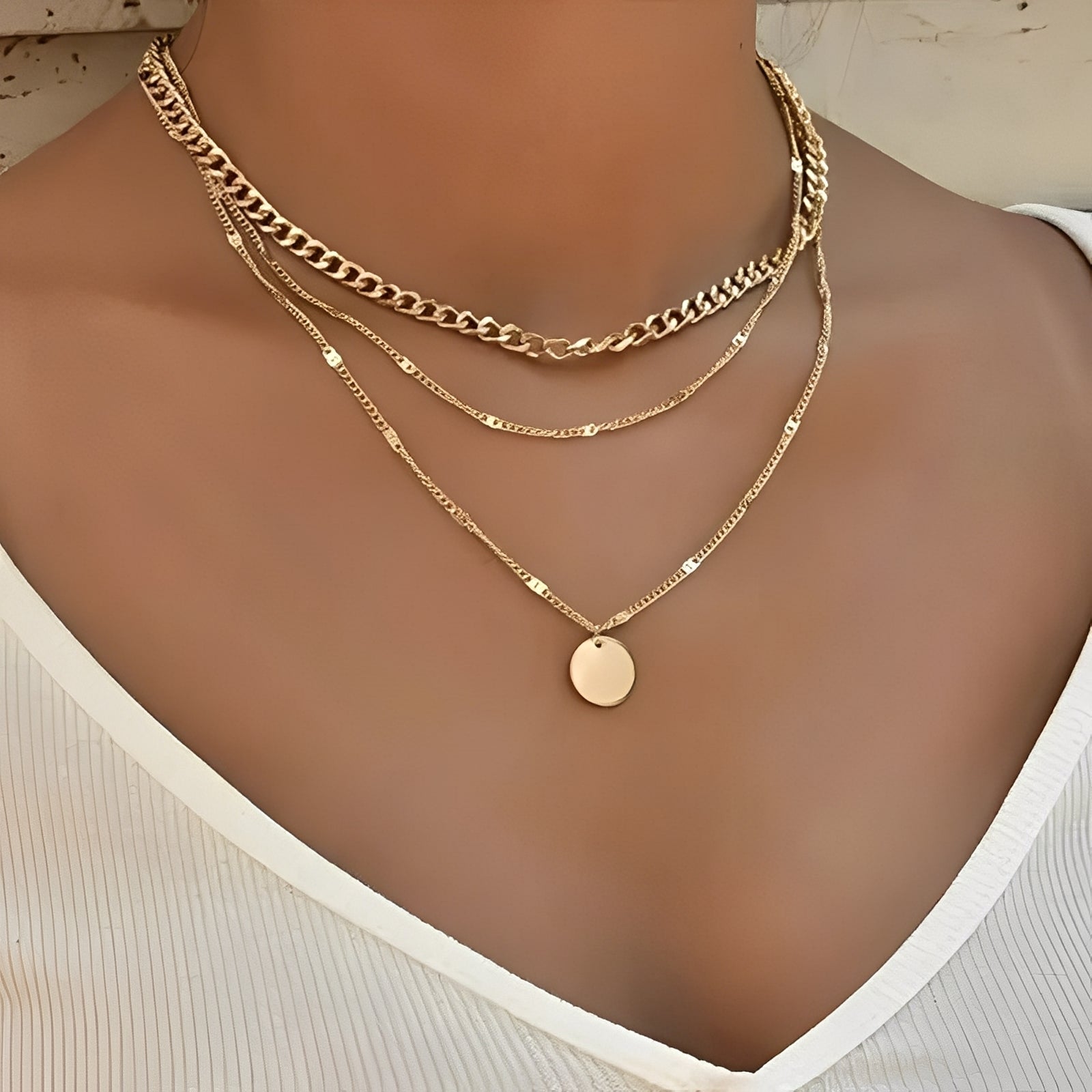 Xyline – Collier Beschichtet Gold