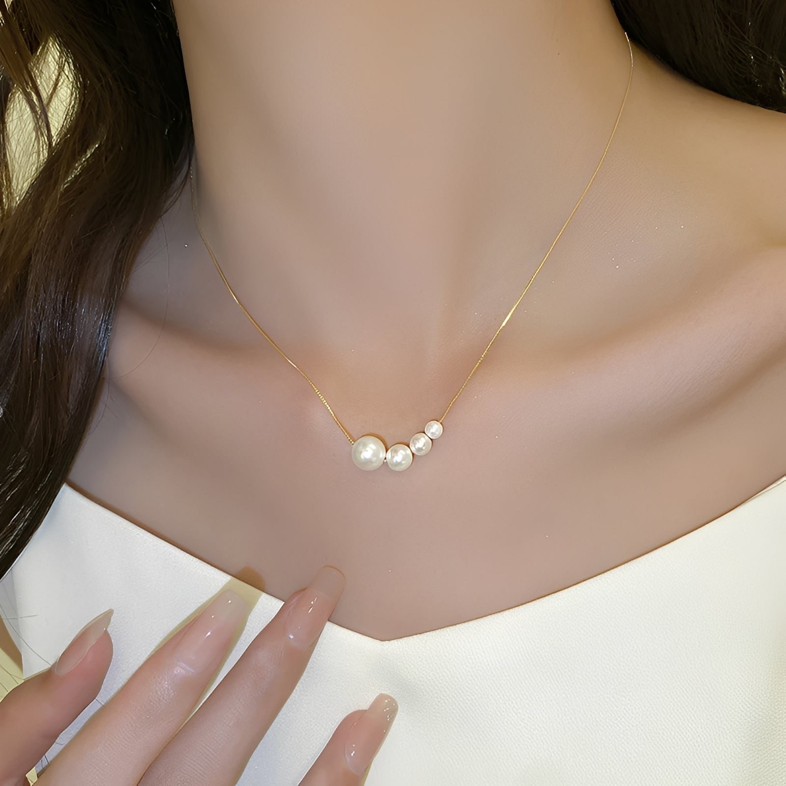 Dashiell – Kette Feine Perlen