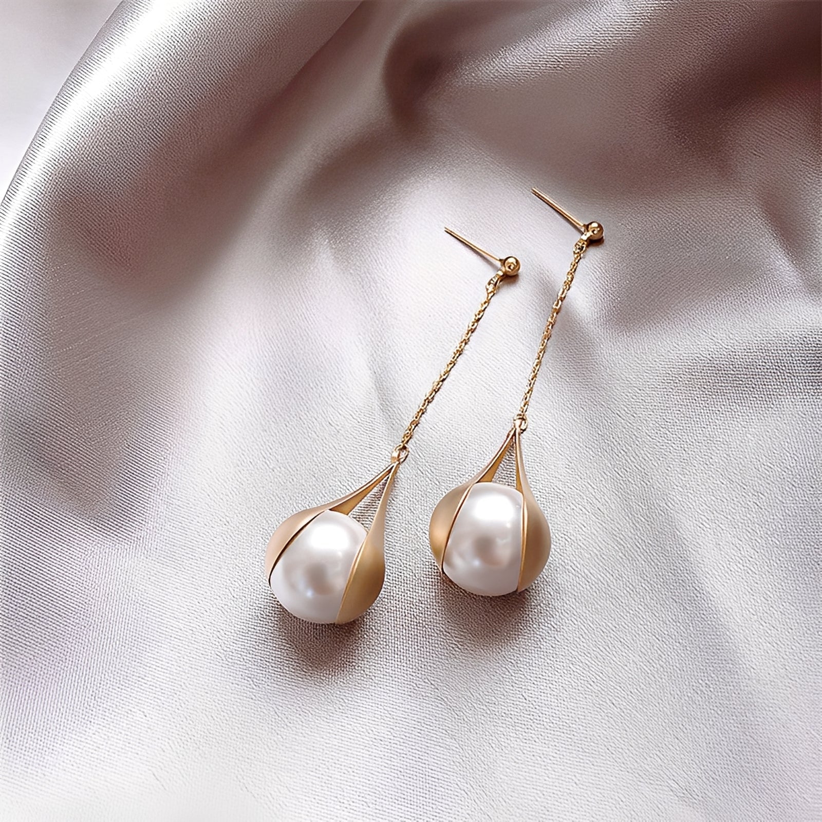 Asa – Ohrringe Gold & Perlen