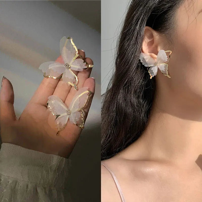 Jean – Schmetterling-Ohrringe aus luftigem Geflecht