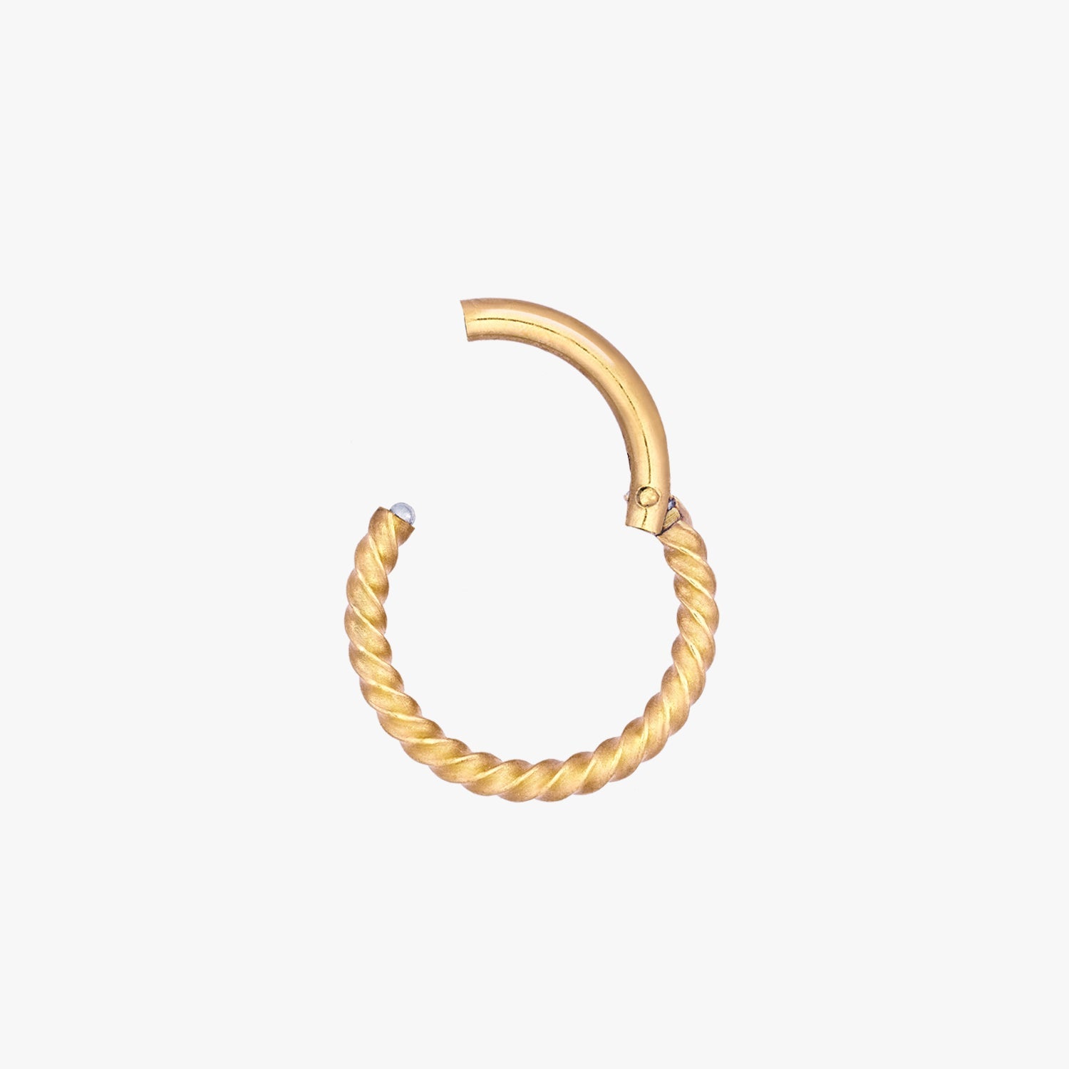 Leila - Gedrehte Seil-Creolen 8mm