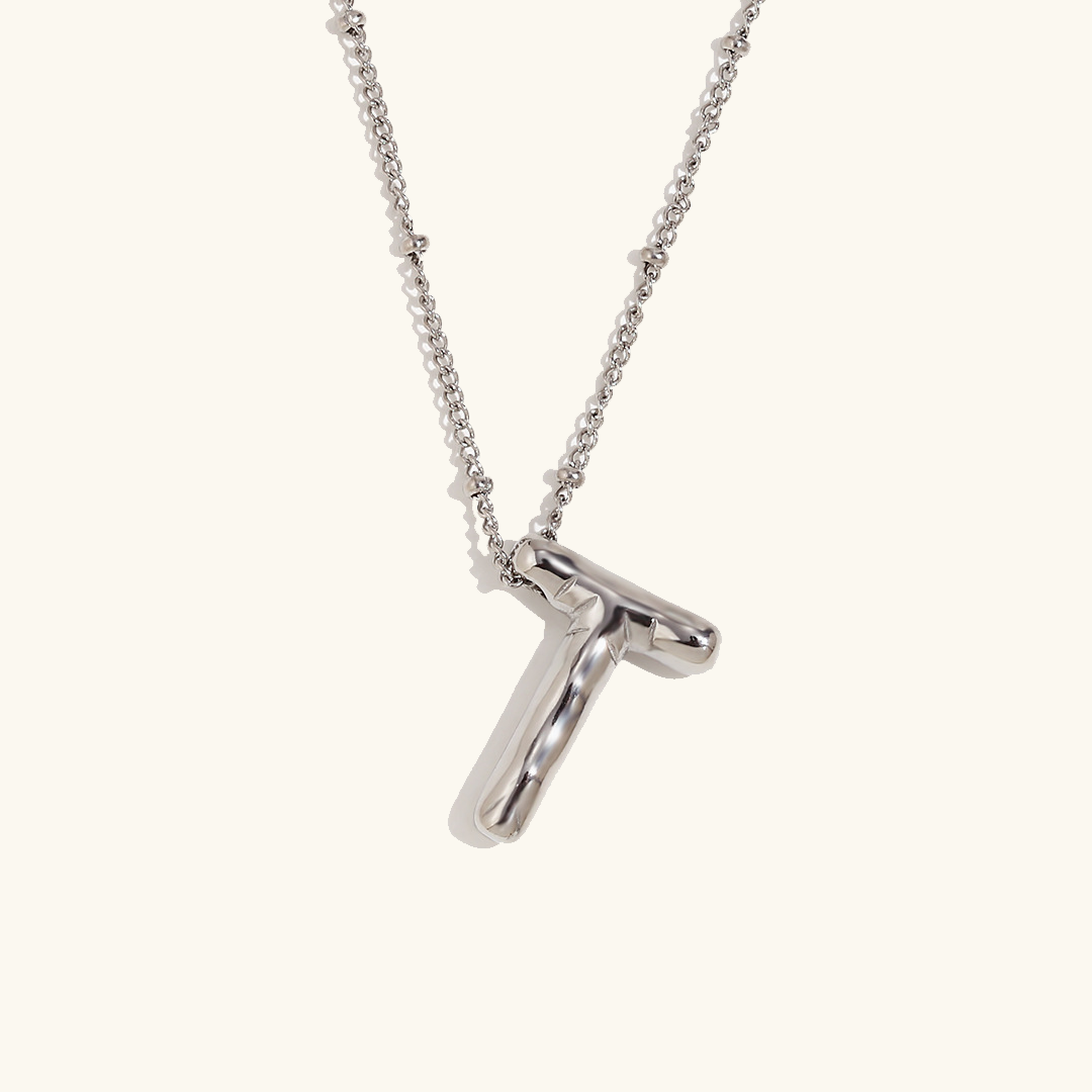 Ballon Gold Initiale Halskette