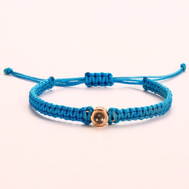 Clara – Geflochtenes Personalisiertes Fotoarmband