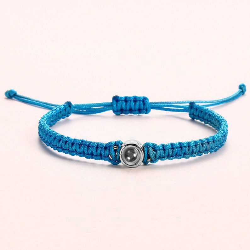 Clara – Geflochtenes Personalisiertes Fotoarmband