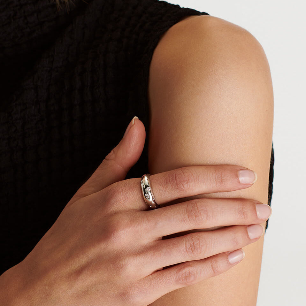 Stern Ring - Kuppel Siegelring