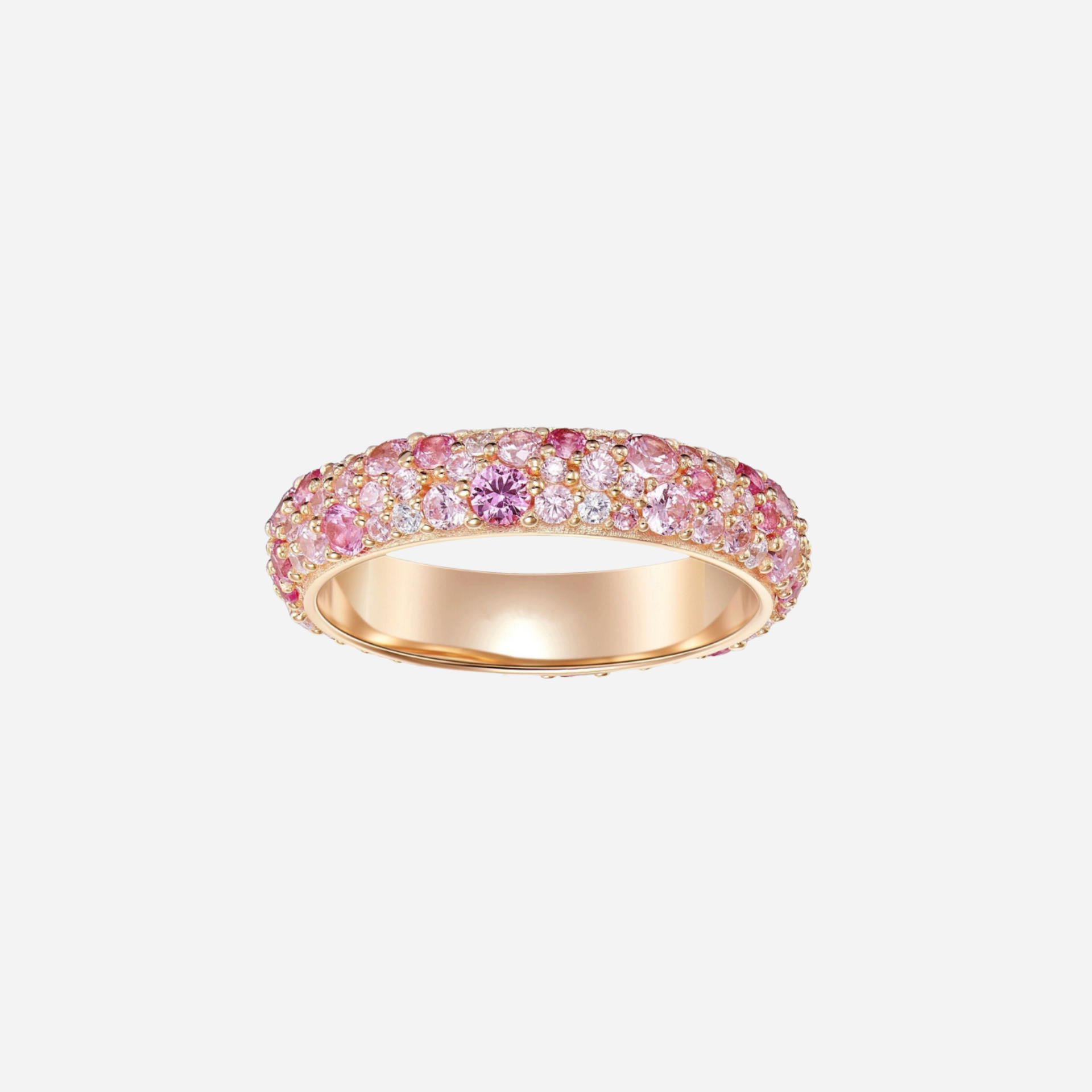 Zen – Gestapelter Ring mit Diamanten-Pavé