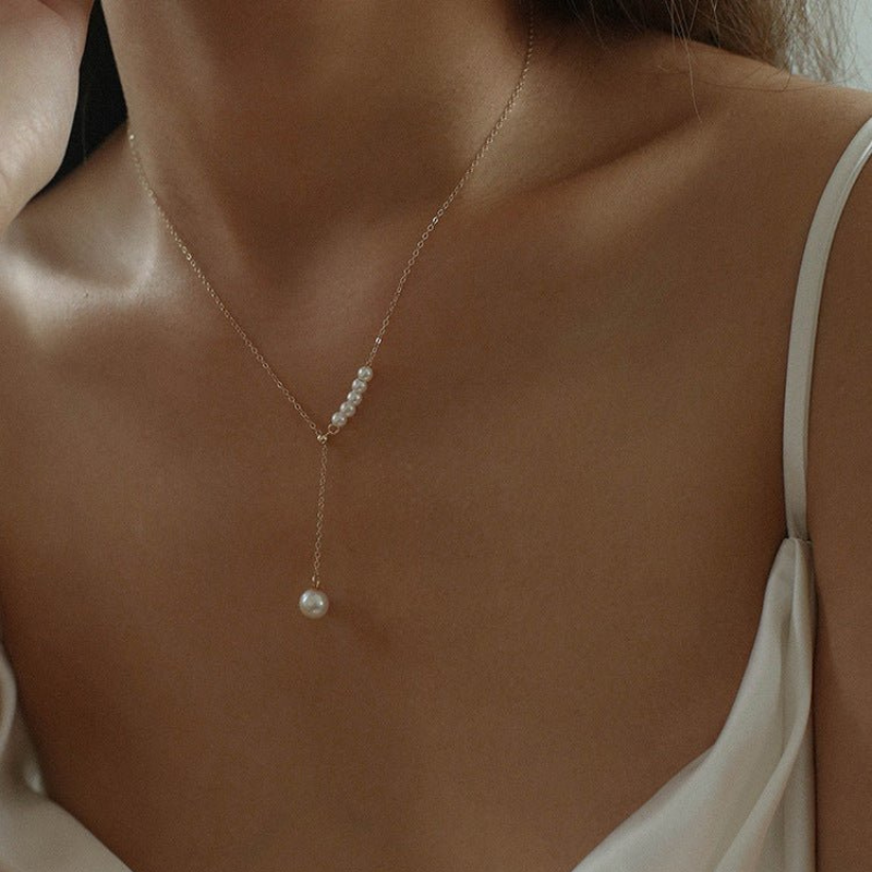 Wasserperlenkette - Layer Perlenkette