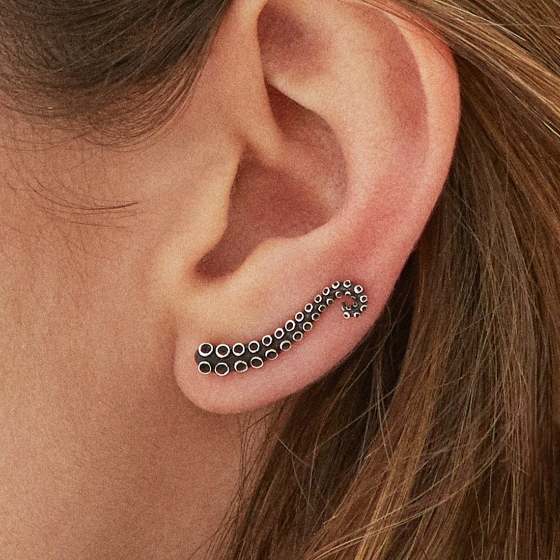 Oktopus-Ohrclimber - Tentakel-Ohrringe