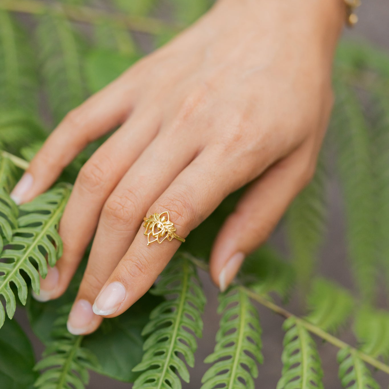 Lotusblume - Zierlicher Ring