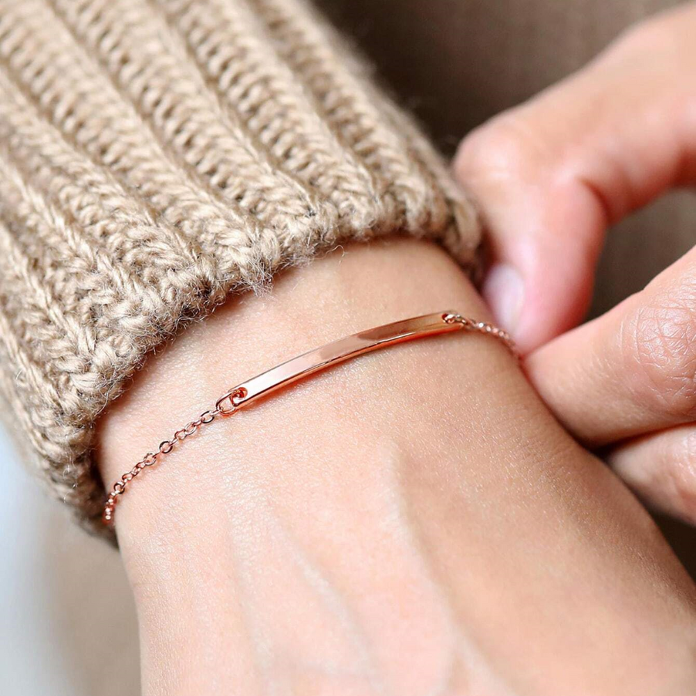 Zierliches Stangenarmband - Minimalistisches Armbändchen