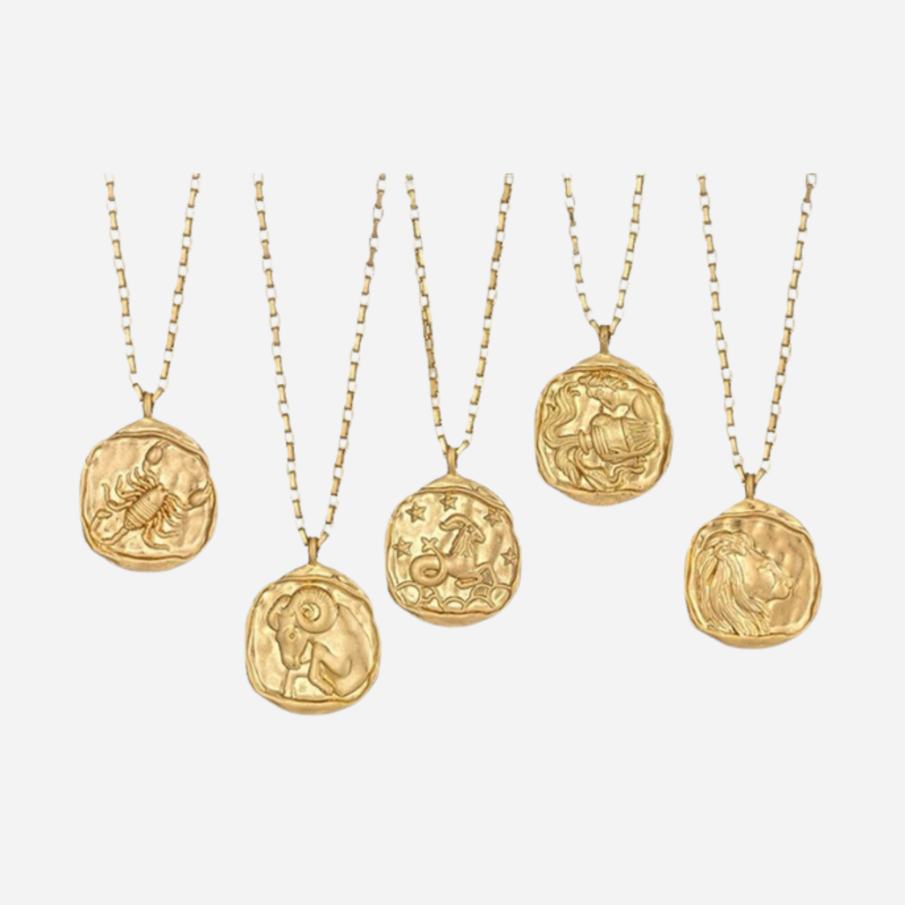 Zeki – Halskette Medaillon Zodiac Gold