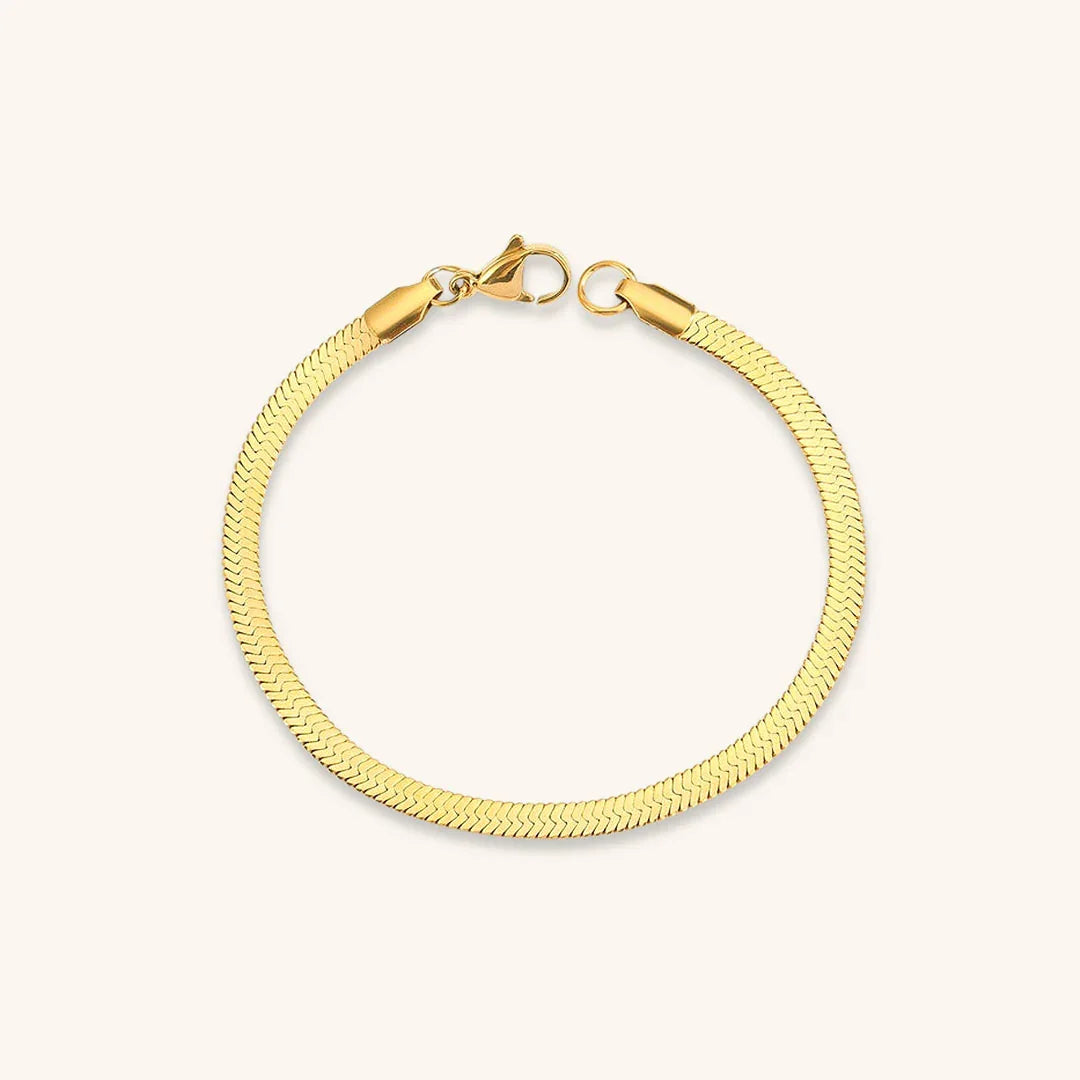 Vida – Armband Schlangenkette Gold Elegant
