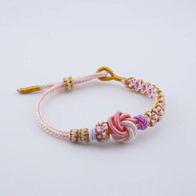 Akari – Rotes Geflochtenes Glücksarmband