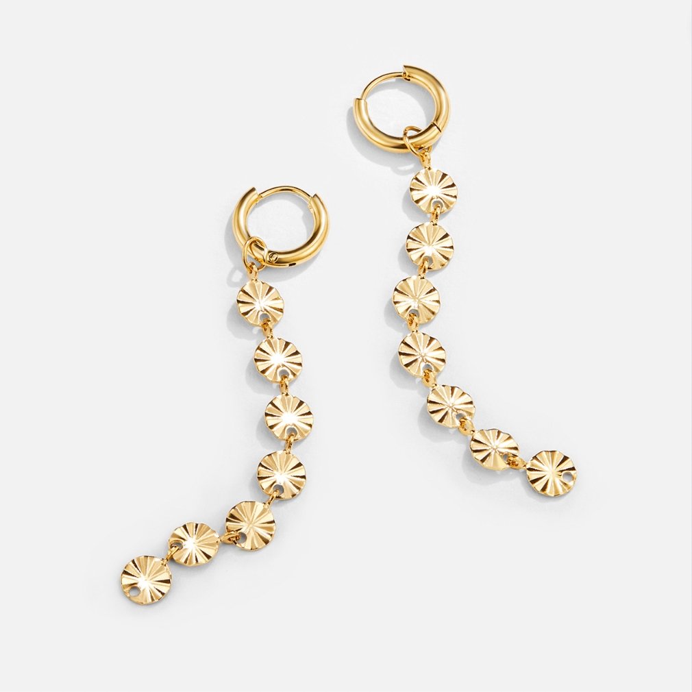 Zaya – Scheibenohrringe in 18K Gold