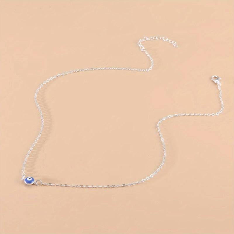 Blaue Evil Eye Vintage Halskette - Halskette mit dem Bösen Auge