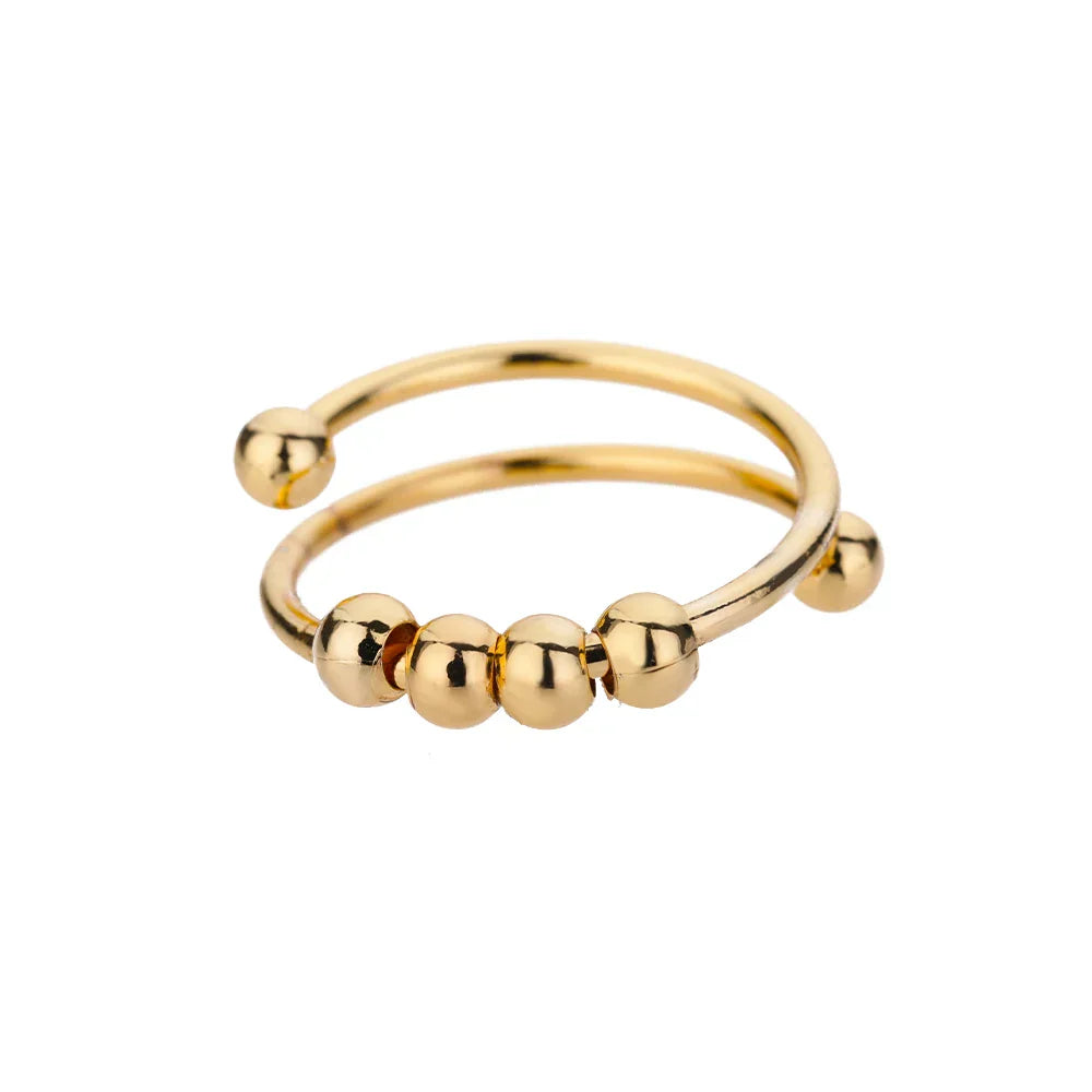 Maelis – Anti-Stress-Ring mit Drehenden Perlen