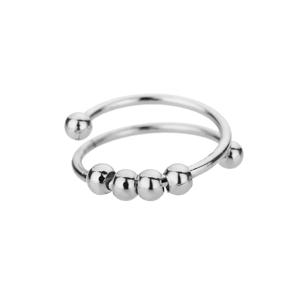 Maelis – Anti-Stress-Ring mit Drehenden Perlen