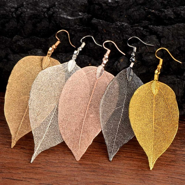 Larah – Ohrringe Blatt Boho-Stil