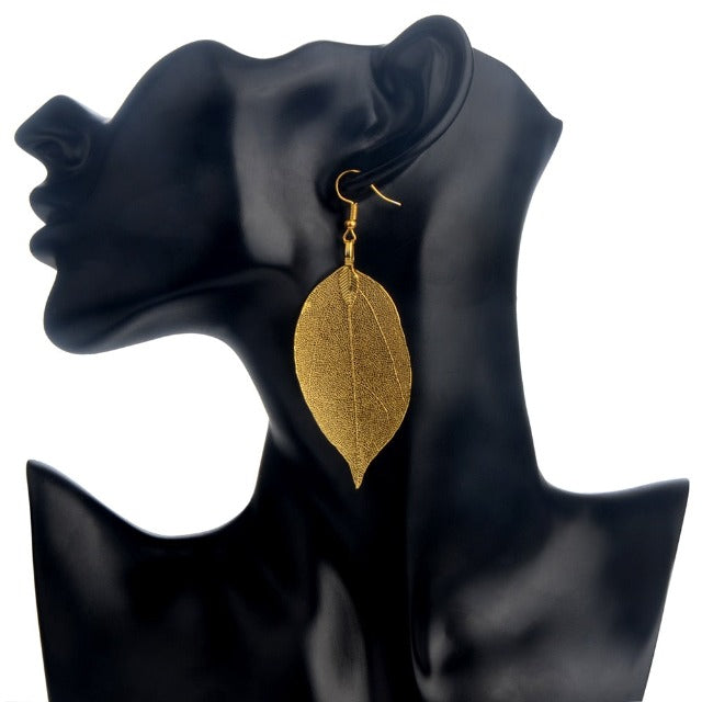 Larah – Ohrringe Blatt Boho-Stil