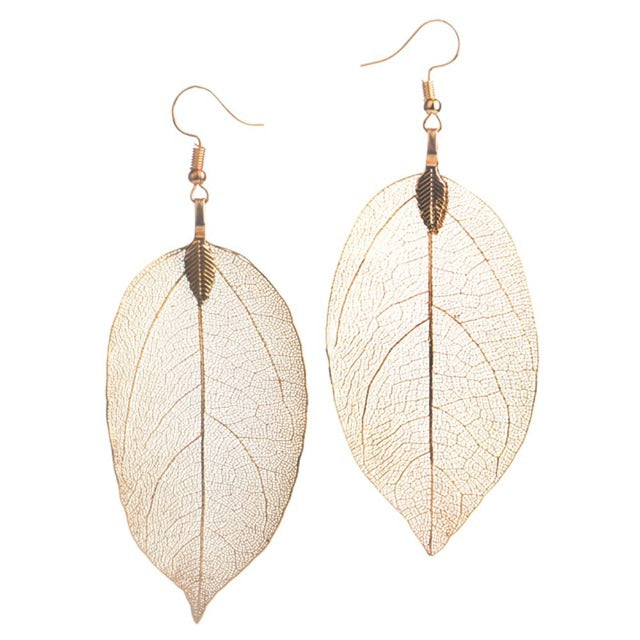 Larah – Ohrringe Blatt Boho-Stil
