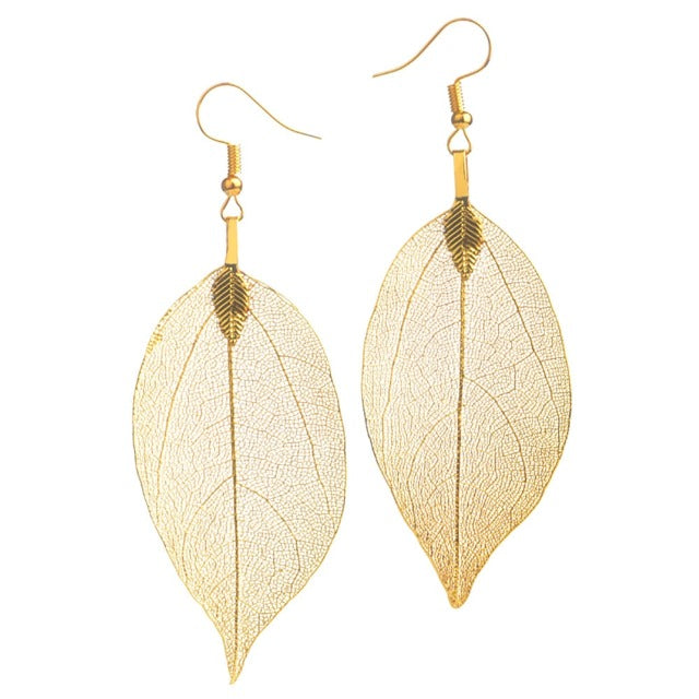 Larah – Ohrringe Blatt Boho-Stil