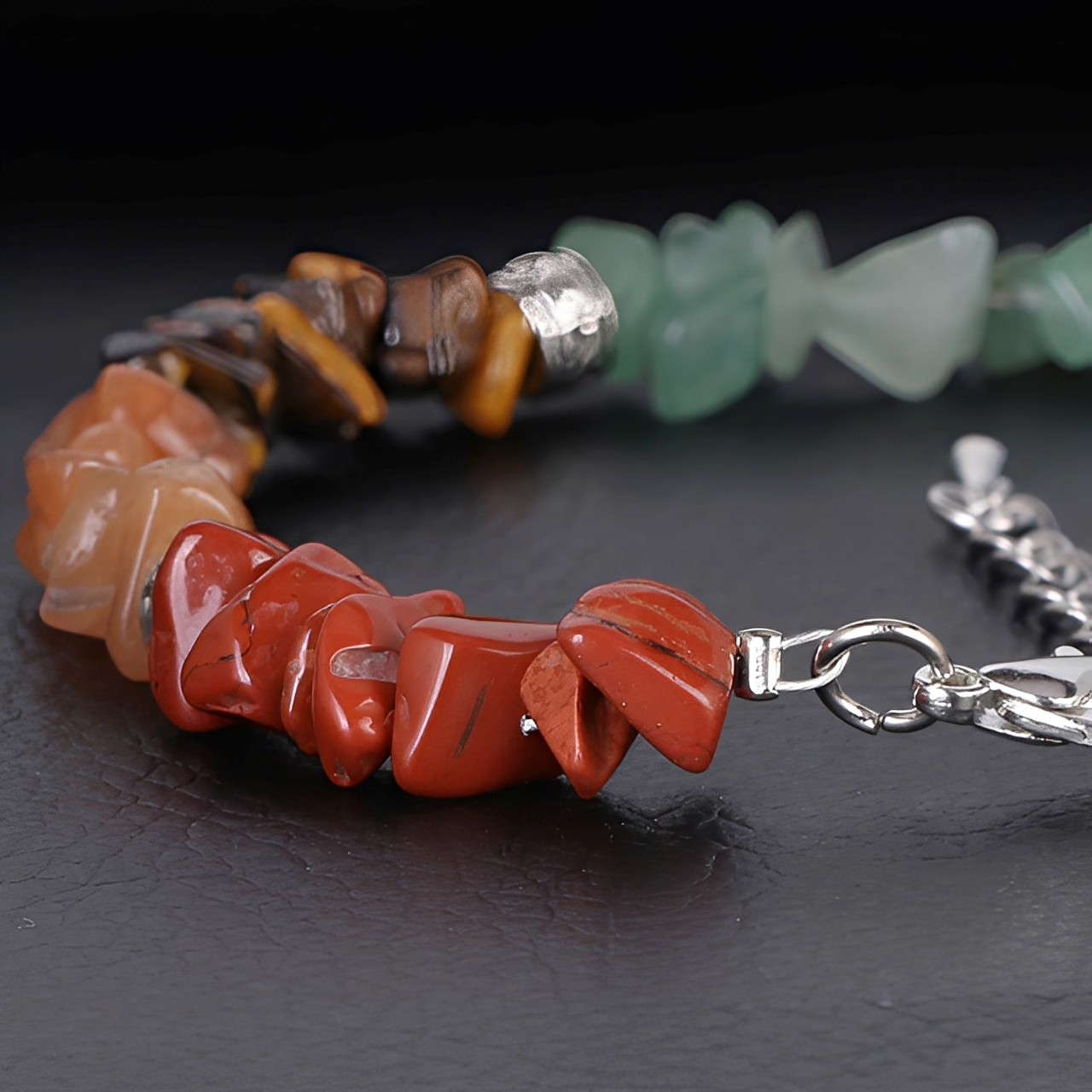 Ayura – 7-Chakra-Armband aus echten Steinen