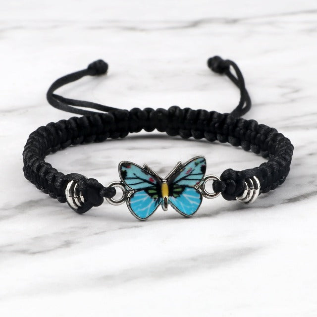 Elvina – Blaues Schmetterlingsarmband