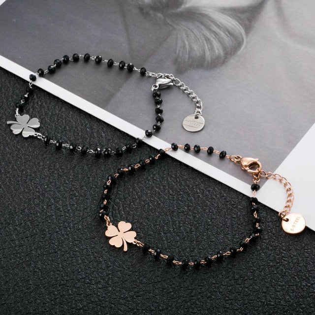 Faelya – Armband Glücksbringer Vierblättriges Kleeblatt