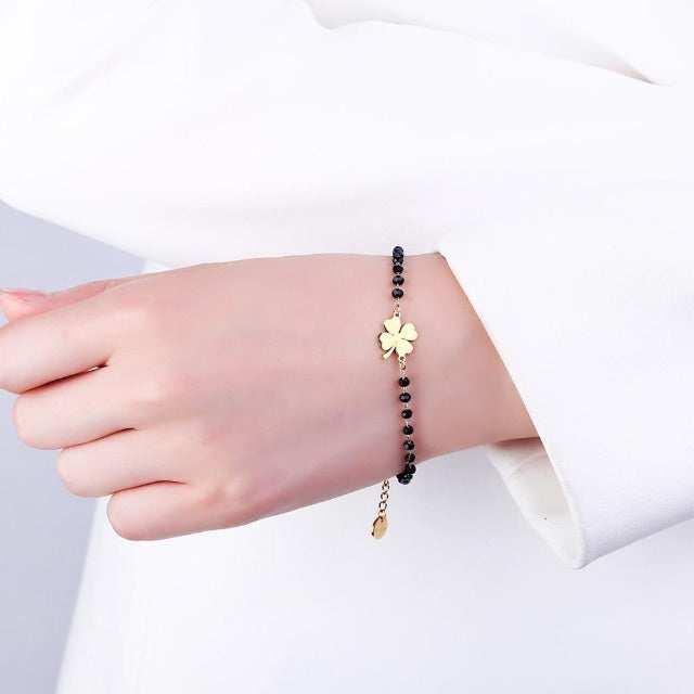 Faelya – Armband Glücksbringer Vierblättriges Kleeblatt