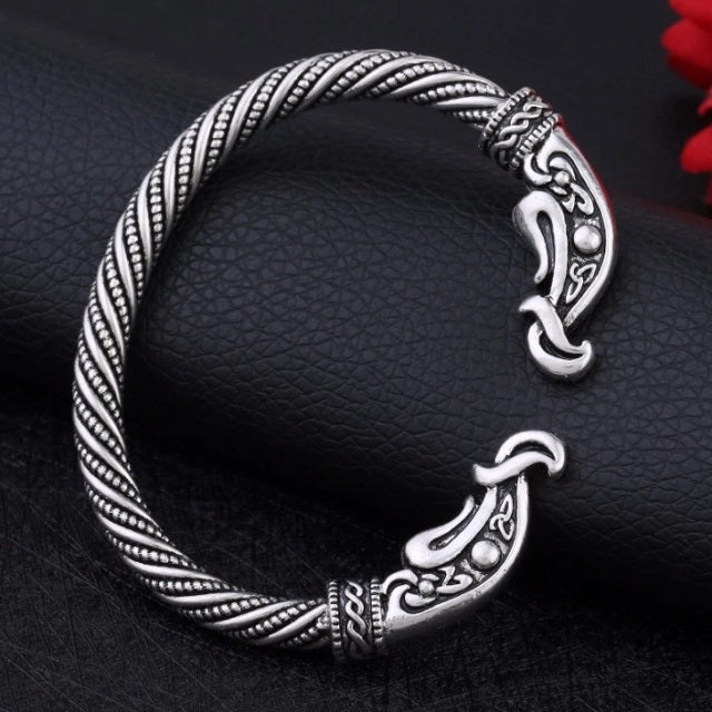 Ragnar – Wikinger-Armband für Herren im alten Stil in Silber oder Gold