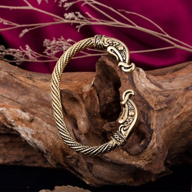 Ragnar – Wikinger-Armband für Herren im alten Stil in Silber oder Gold