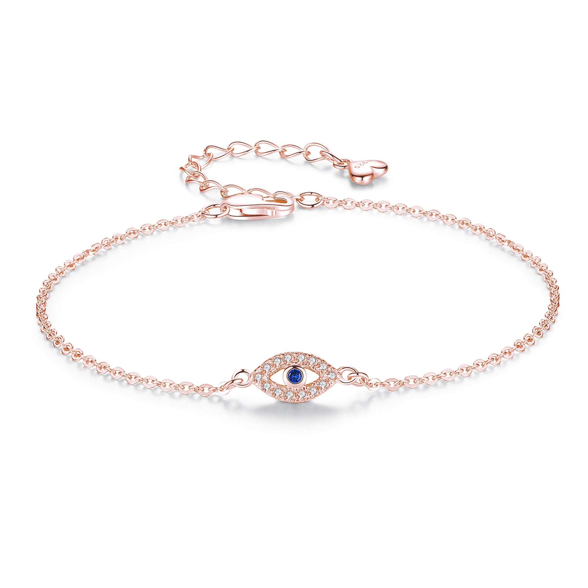 Evil Eye Gold Gliederarmband - Gliederarmband mit Evil Eye Anhänger