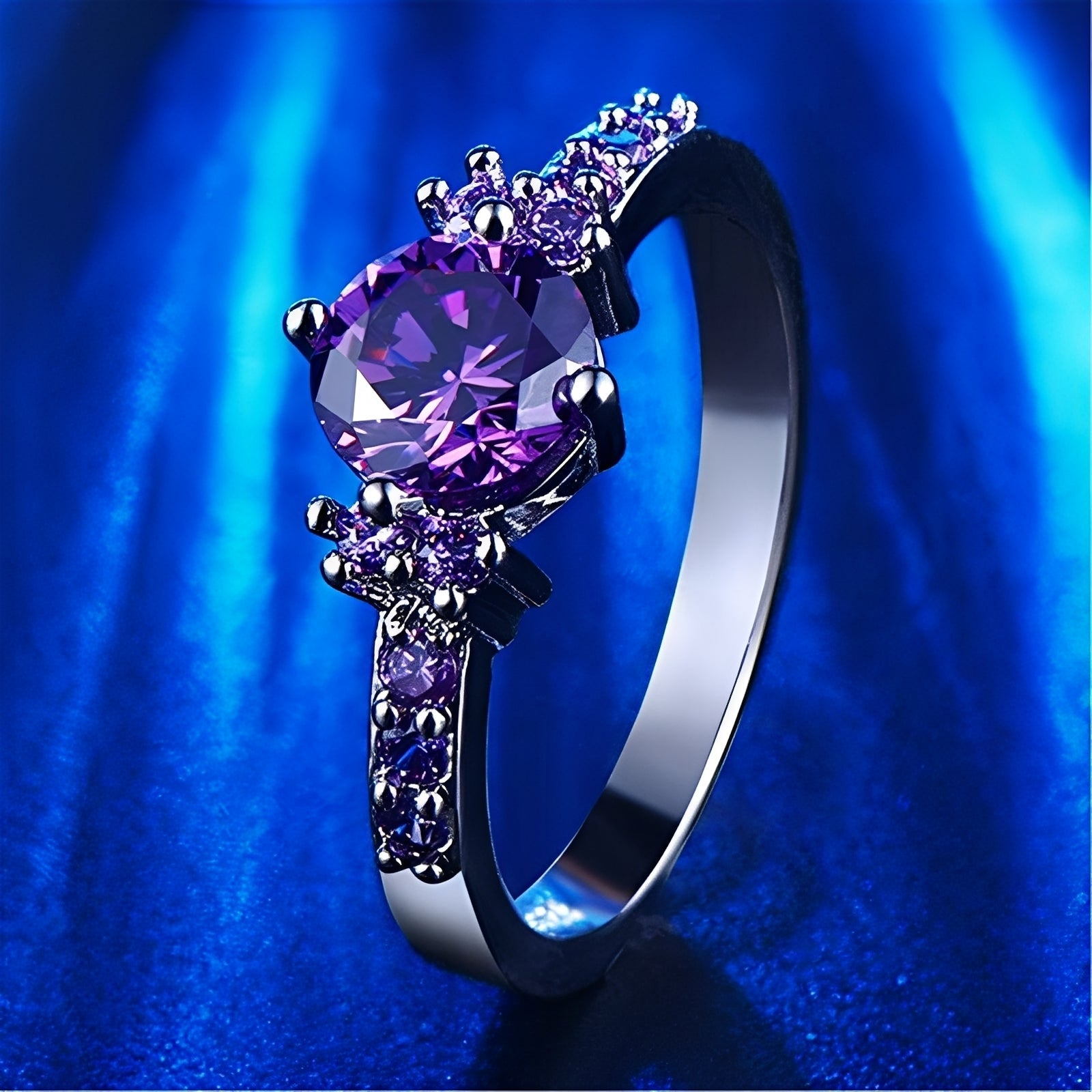 Coralie – Ring Amethyst Violett
