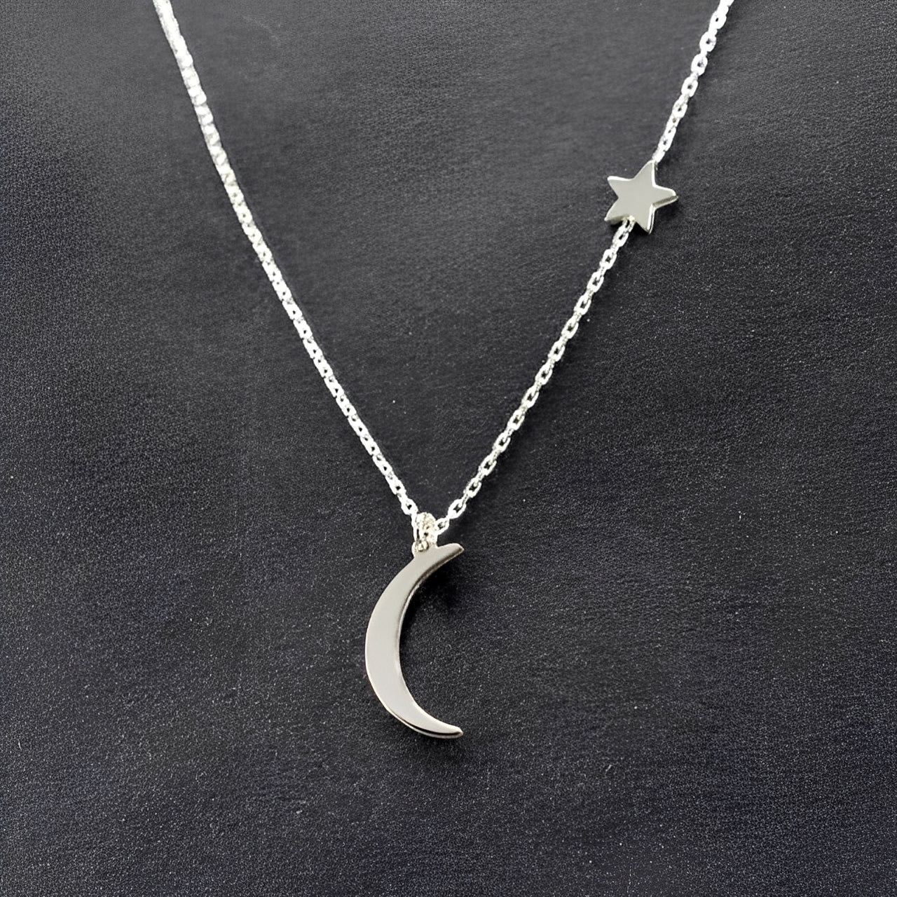 Lunaria – Halskette Stern & Mond Poetisch