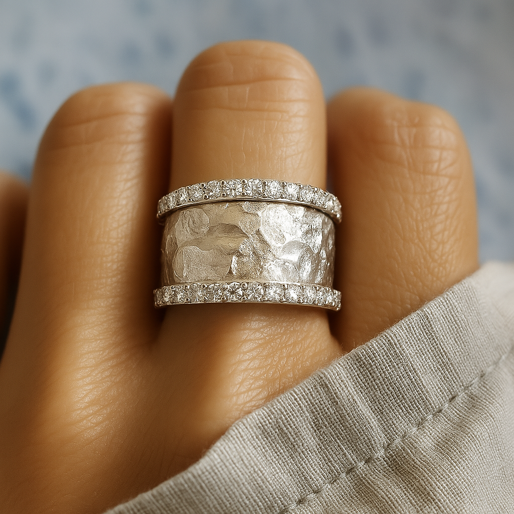 Lina – Vintage Silberring mit Zirkonia