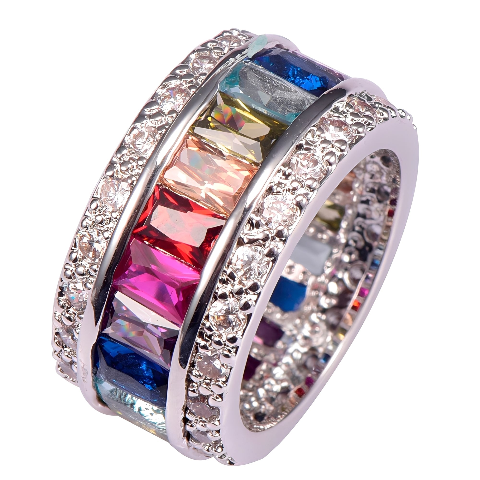 Sheena – Ring mit mehreren Steinen in 925 Silber