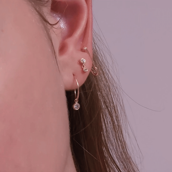 Eden - Kleine Sicherheitsnadel-Ohrringe